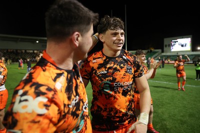 141225 - Dragons RFC v Lyon Olympique Universitaire - European Rugby Challenge Cup - Ryan Woodman of Dragons at full time