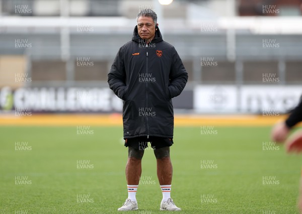 141225 - Dragons RFC v Lyon Olympique Universitaire - European Rugby Challenge Cup - Dragons Head Coach Filo Tiatia 