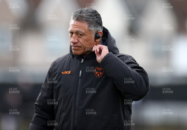 141225 - Dragons RFC v Lyon Olympique Universitaire - European Rugby Challenge Cup - Dragons Head Coach Filo Tiatia 