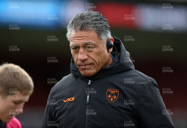 141225 - Dragons RFC v Lyon Olympique Universitaire - European Rugby Challenge Cup - Dragons Head Coach Filo Tiatia 