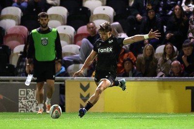 091026 - Dragons RFC v Ospreys - United Rugby Championship - Dan Edwards of Ospreys kicks the conversion