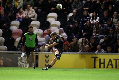 091026 - Dragons RFC v Ospreys - United Rugby Championship - Dan Edwards of Ospreys kicks the conversion