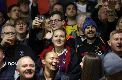 091026 - Dragons RFC v Ospreys - United Rugby Championship - Dragons fans