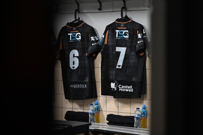 091026 - Dragons RFC v Ospreys - United Rugby Championship - A general view inside the Ospreys dressing room