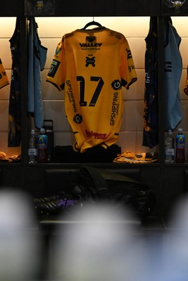 091026 - Dragons RFC v Ospreys - United Rugby Championship - A general view inside the Dragons dressing room