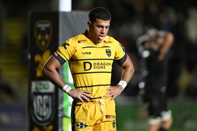 091026 - Dragons RFC v Ospreys - United Rugby Championship - Dejected Rio Dyer of Dragons
