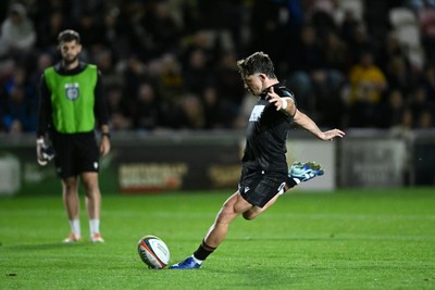 091026 - Dragons RFC v Ospreys - United Rugby Championship - Dan Edwards of Ospreys kicks the conversion to win the match