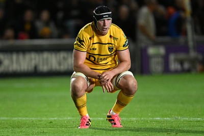 091026 - Dragons RFC v Ospreys - United Rugby Championship - Dejected Seb Davies of Dragons