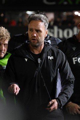 091026 - Dragons RFC v Ospreys - United Rugby Championship - Ospreys head coach, Mark Jones at full time
