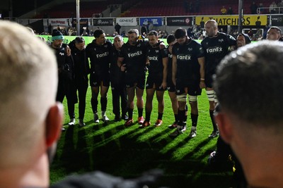 091026 - Dragons RFC v Ospreys - United Rugby Championship - Sam Parry of Ospreys at full time