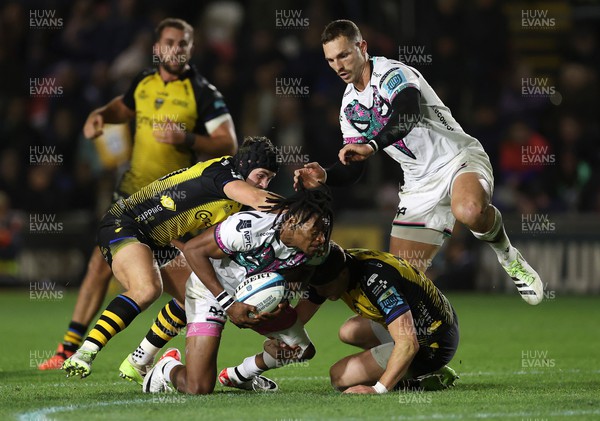 181123 - Dragons RFC v Ospreys - United Rugby Championship - Daniel Kasende of Ospreys 