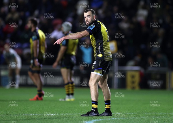 181123 - Dragons RFC v Ospreys - United Rugby Championship - Cai Evans of Dragons 