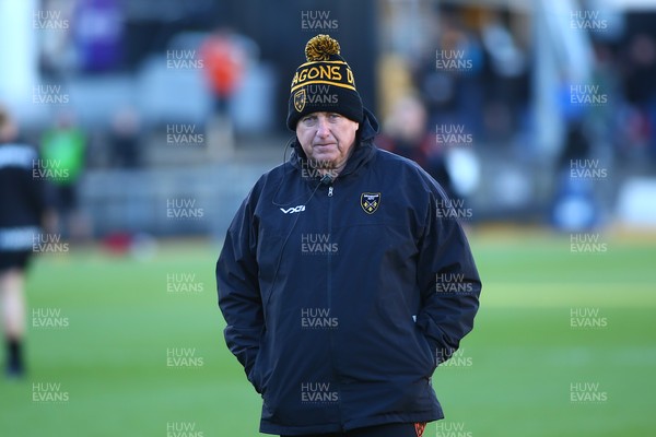 251025 - Dragons RFC v Ospreys - United Rugby Championship - Senior coach of Dragons Dale Macleod leads the side in the absence of Filo Tiatia