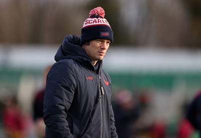010126 - Dragons RFC v Scarlets - United Rugby Championship - Scarlets Head Coach Dwayne Peel 
