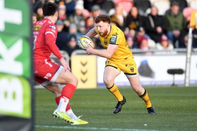 010126 - Dragons RFC v Scarlets - United Rugby Championship - Aneurin Owen of Dragons