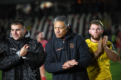 010126 - Dragons RFC v Scarlets - United Rugby Championship - Dragons head coach, Filo Tiatia at full time