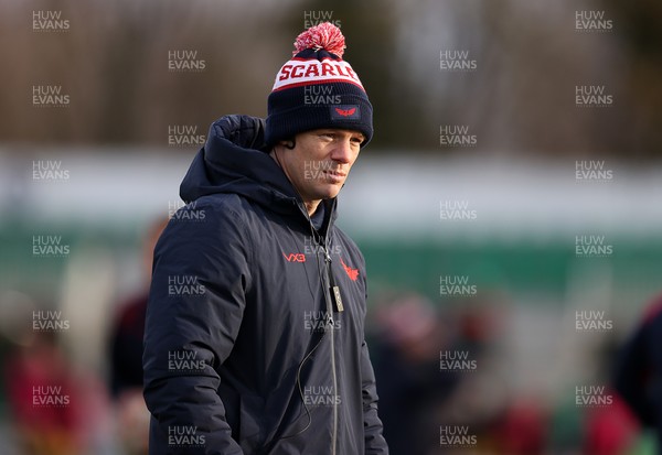 010126 - Dragons RFC v Scarlets - United Rugby Championship - Scarlets Head Coach Dwayne Peel 