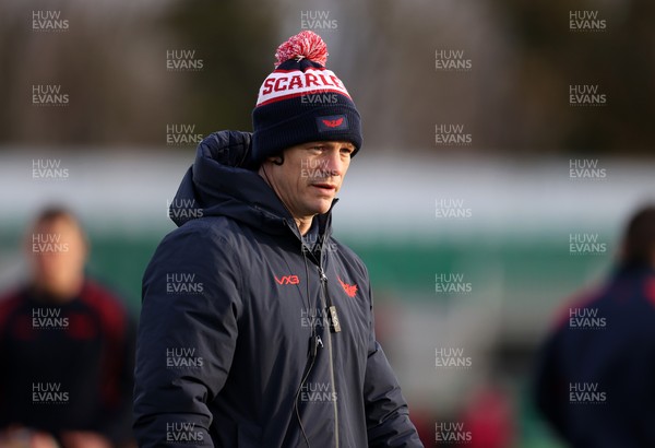 010126 - Dragons RFC v Scarlets - United Rugby Championship - Scarlets Head Coach Dwayne Peel 