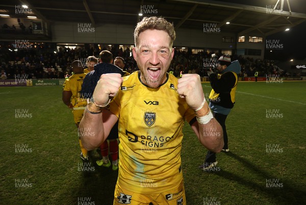 010126 - Dragons RFC v Scarlets - United Rugby Championship - Angus O'Brien of Dragons at full time