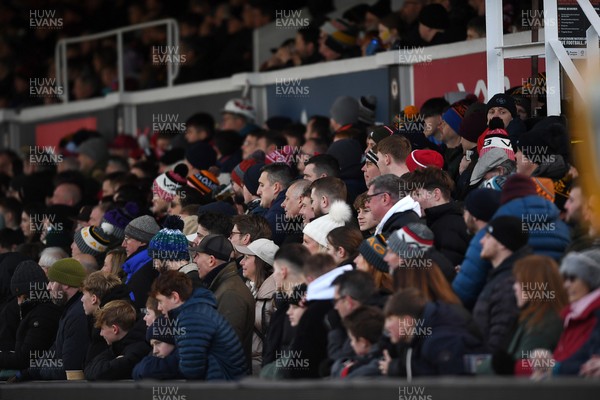010126 - Dragons RFC v Scarlets - United Rugby Championship - A packed out Rodney Parade