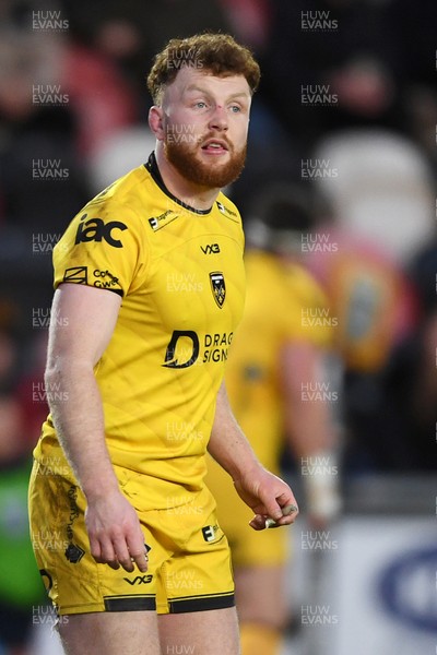 010126 - Dragons RFC v Scarlets - United Rugby Championship - Aneurin Owen of Dragons