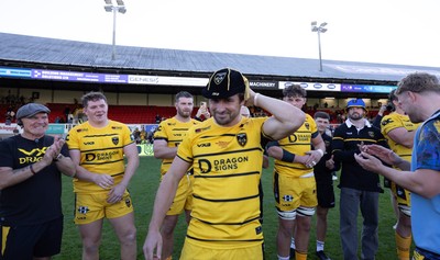 031026 Dragons RFC v Scarlets, BKT United Rugby Championship - Rhodri Williams of Dragons RFC is presented with his 150th Cap