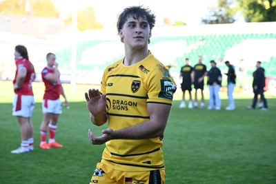 031026 - Dragons RFC v Scarlets - United Rugby Championship - Huw Anderson of Dragons at full time