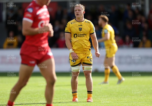 130925 - Dragons RFC v Scarlets - Pre Season Friendly - Harry Beddall of Dragons 