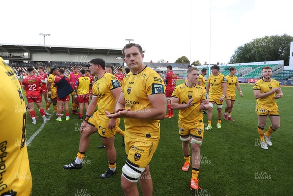 130925 - Dragons RFC v Scarlets - Pre Season Friendly - Ben Carter of Dragons thanks the fans