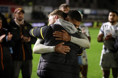 161026 - Dragons RFC v USA Perpignan - European Rugby Challenge Cup - Rio Dyer of Dragons gets his 100th cap