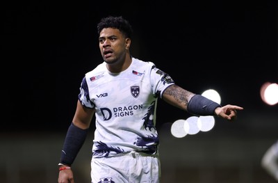 161026 - Dragons RFC v USA Perpignan - European Rugby Challenge Cup - Fetuli Paea of Dragons 