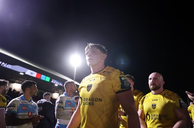 170426 - Dragons v Vodacom Bulls - United Rugby Championship - Ryan Woodman of Dragons at full time