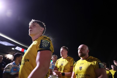 170426 - Dragons v Vodacom Bulls - United Rugby Championship - Ryan Woodman of Dragons at full time