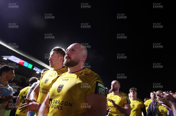 170426 - Dragons v Vodacom Bulls - United Rugby Championship - Dillon Lewis of Dragons at full time