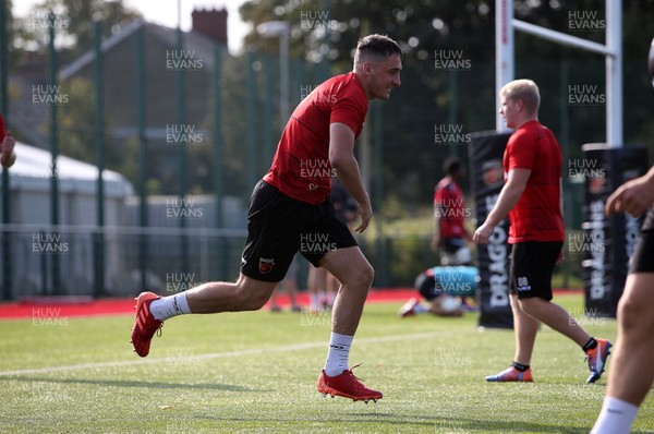 170920 - Dragons Rugby Training - Sam Davies during training before their clash with Bristol in the European Challenge Cu tomorrow (18th September)