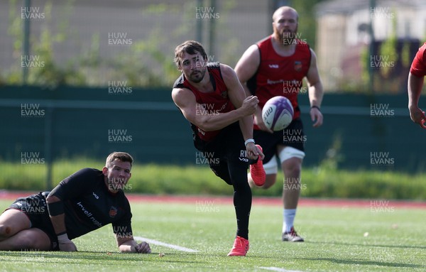 170920 - Dragons Rugby Training - Rhodri Williams during training before their clash with Bristol in the European Challenge Cu tomorrow (18th September)