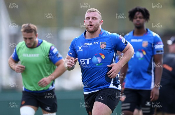 190917 - Dragons Rugby Training - Lloyd Fairbrother during training