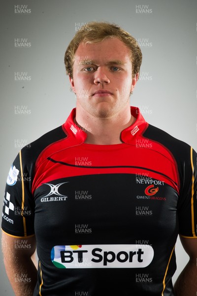 180814 - Newport Gwent Dragons Squad Portraits, 2014-15 - Joe Davies