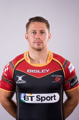 220815 - Newport Gwent Dragons Squad Portraits, 2015-16 season -Geraint Rhys Jones