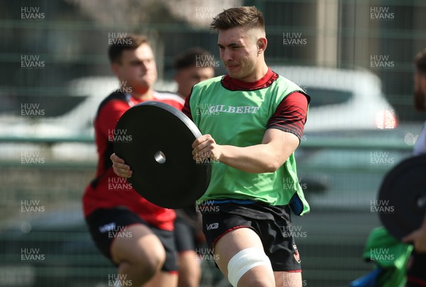 010419 - Dragons Training Session - Taine Basham during training session ahead of travelling to South Africa