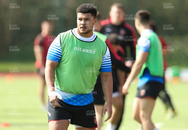 010419 - Dragons Training Session - Leon Brown during training session ahead of travelling to South Africa
