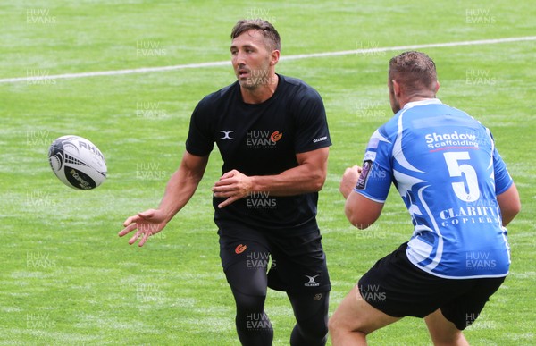 130717 - Dragons Training session, Ystrad Mynach - Dragons Gavin Henson during training session