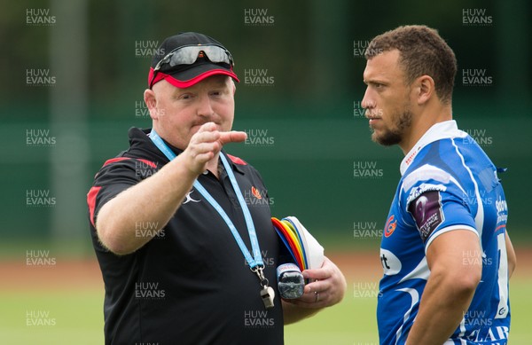 130717 - Dragons Training session, Ystrad Mynach - Dragons head coach Bernard Jackman during training session