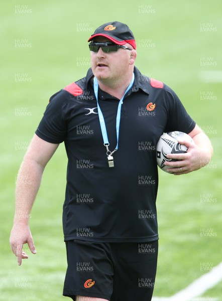 130717 - Dragons Training session, Ystrad Mynach - Dragons head coach Bernard Jackman during training session