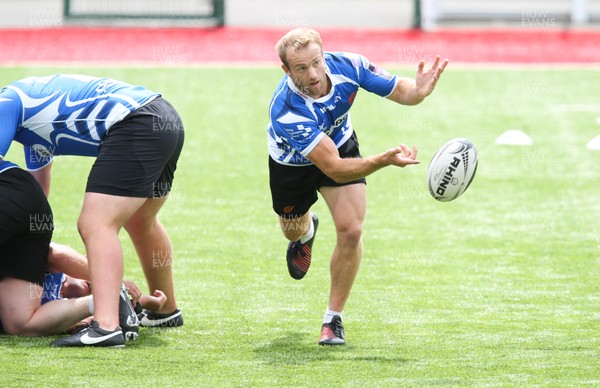 130717 - Dragons Training session, Ystrad Mynach - Dragons Sarel Pretorius during training session