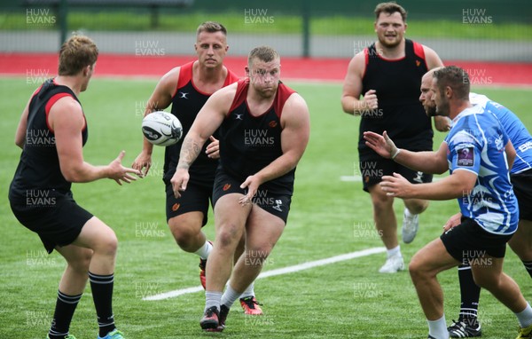 130717 - Dragons Training session, Ystrad Mynach - Dragons Lloyd Fairbrother during training session