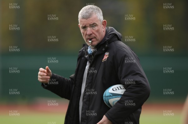 231121 - Dragons Training Session - Dragons Director of Rugby Dean Ryan during a training session