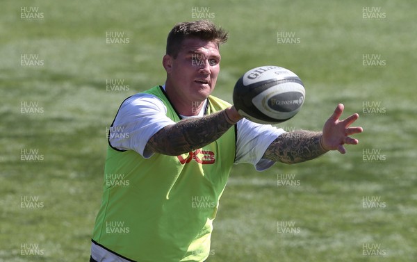 240821 - Dragons Rugby Training Session - Richard Hibbard during training session