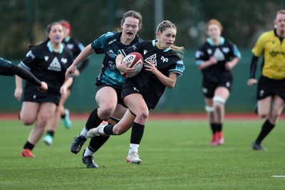 070124 - Dragons v Ospreys - Regional U18 Women's Championship - Ospreys run in a try