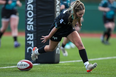 070124 - Dragons v Ospreys - Regional U18 Women's Championship - Ospreys run in a try